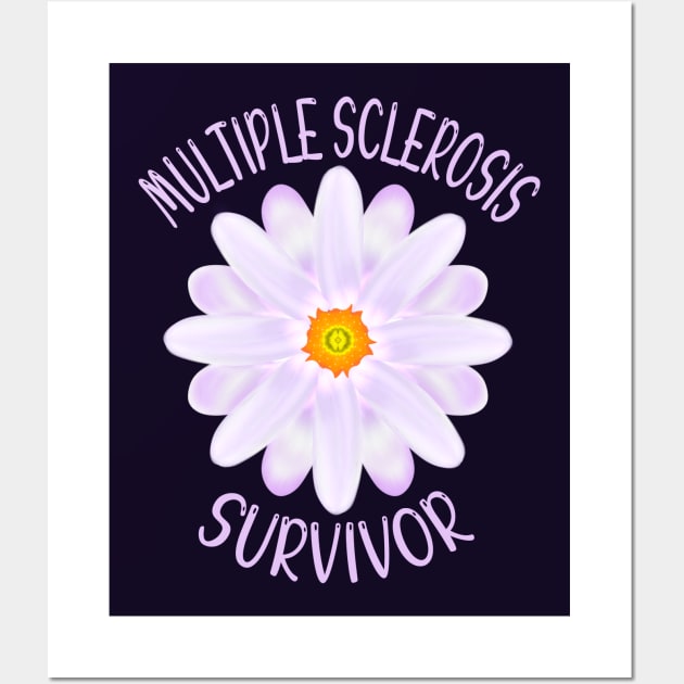 Multiple Sclerosis Survivor Wall Art by MoMido